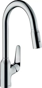 Baterie bucatarie cu dus extractibil Hansgrohe Focus M42 220 cu 2 jeturi