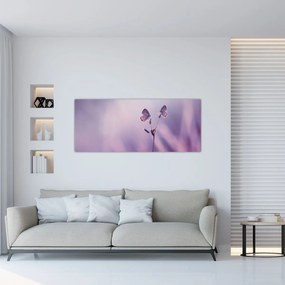 Tablou - Fluturi mov (120x50 cm)