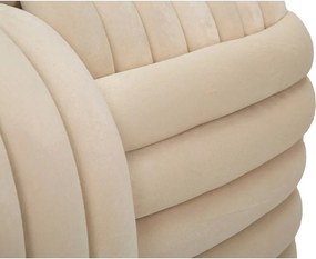 Bancă crem cu tapițerie din catifea Softy – Mauro Ferretti