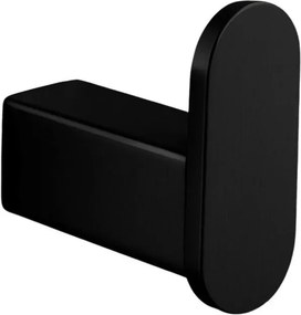 Cuier simplu Balneo Qarx finisaj negru mat
