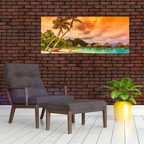 Tablou - Insula Bora Bora (120x50 cm)