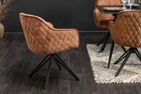 Set 2 scaune moderne pivotante Euphoria maro