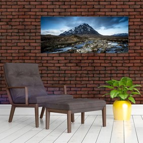 Tablou cu munții și tigrul (120x50 cm)