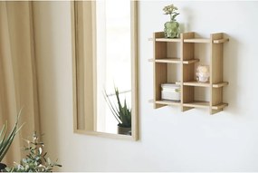 Raft de perete Olsberg furnir de stejar, natural, 40x12x40 cm