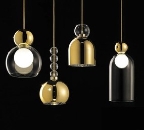 Lustra cu 5 pendule LED design Art Deco MEMORIA