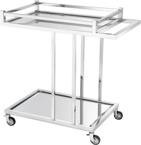 Gheridon/ Masuta laterala eleganta Beverly Hills argintiu 104872 HZ