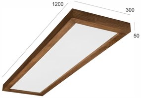 Brilagi - Aplica LED pentru baie WOODY FRAME LED/50W/230V 120x30 IP44 stejar-cireș