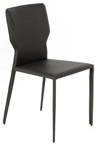 STONES Scaun din piele ecologică 56cm X 44cm H. 86.5cm | Aosom Romania