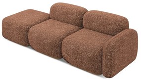 Șezlong modular portocaliu/maro (cu colț pe partea dreaptă) Ailani – Makamii