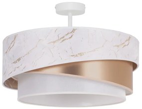 Lustră aplicată Duolla KOBO 1xE27/15W/230V d. 45 cm alb/auriu