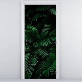 Fototapet pentru ușă - Ferigi tropicale (95x205cm)