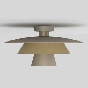 Plafonieră PLATO 1xE27/15W/230V, Ø 32 cm, bej/auriu