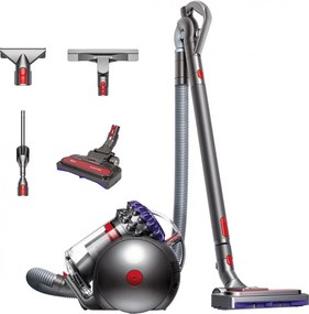 Aspirator fara sac Dyson Big Ball Parquet 2 228566-01, 600 W, 165 AW, 1,5 l, Tehnologie Radial Root Cyclone in 2 trepte, Recuperare automata in pozitie verticala, Nichel/Violet