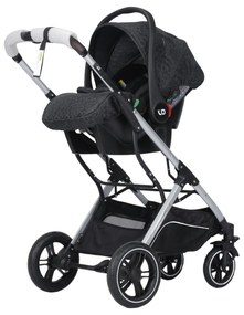 Carucior nou nascuti 3 in 1 NOVOKIDS™ H3100 series, Cu geanta bebe, Cadru Aluminiu, Amortizoare, Roti din cauciuc plin AVE, Landou, Scoica auto,