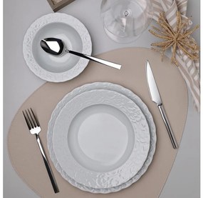 Set de veselă, 18 piese, alb/porțelan