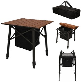 Masă pliabilă pentru drumeții cu geantă frigorifică