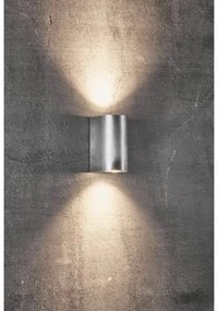 Nordlux - Aplica de perete pentru exterior CANTO, 2xGU10/28W/230V, IP44, argintiu