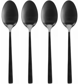 Set de lingurițe negre EH 4 buc, 15 cm