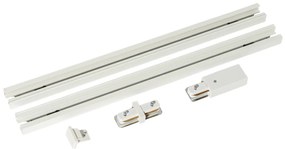 Sistem de șine modern monofazat alb 50cm set de 2 - Iconic