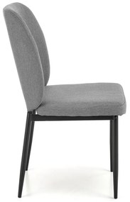 Set de sufragerie Jasper 4+1, gri/negru