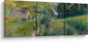 Tablou - Auguste Renoir, The Mussel Harvest, reproducere (cu ceas) (90x30 cm)