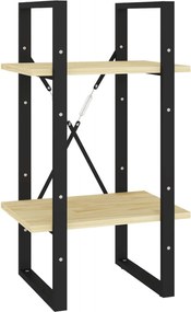 vidaXL Bibliotecă cu 2 rafturi, 40x30x70 cm, lemn masiv de pin