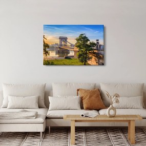 Tablou - Pod peste râu, Budapesta, Ungaria (90x60 cm)