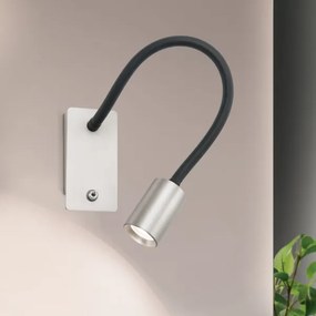 Veioză LED flexibilă de perete Orion WA 2-1342 KURT LED/5W/230V argintiu