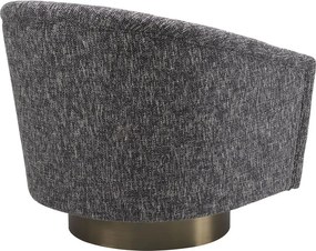 Fotoliu rotativ design lux Catene, negru cambon 115427 HZ