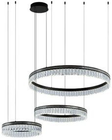 Candelabru din cristal cu LED reglabil, suspendat pe cablu THALIA LED/120W/230V 3000-6000K + telecomandă