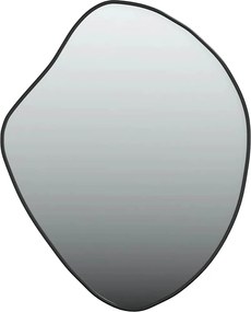 vidaXL Oglindă de perete, negru, 50x40 cm