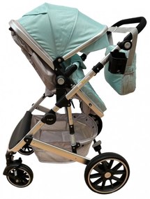 Carucior cu cos de cumparaturi 2 în 1 transformabil, confortabil și versatil 0-36 luni - CPC-38-bleu