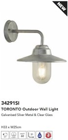 Aplica de perete iluminat exterior traditional IP44 Toronto