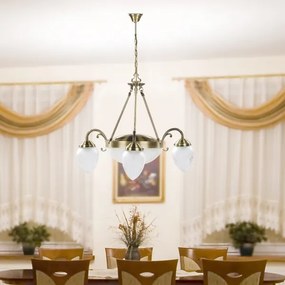 Rabalux 8633 - Lustra cu lant ANNABELLA 3xE14/40W+2xE27/60W