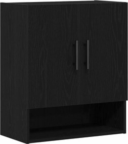 vidaXL Cabinet suspendat Stejar Negru 60 x 31 x 70 cm Lemn compozit