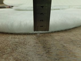 Covor, Daisy Plush, 150x150 cm, Alb