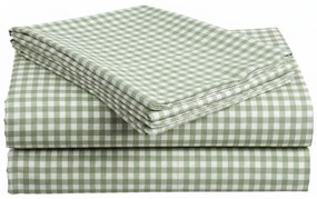 Cearsaf din bumbac pentru patut de copii GRENTIS verde 110x160 cm
