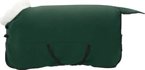 vidaXL Pătură pentru cai Verde închis complet 135 cm Fleece polar