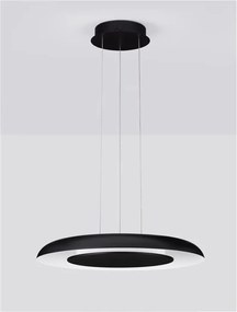 Lustra LED suspendata design modern EPOSI negru D-60cm