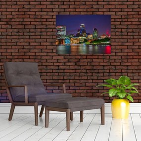 Tablou pe sticlă - Londra seara (70x50 cm)