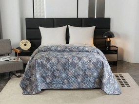 Cuvertura de pat SNOWFLAKE, albastru-gri Dimensiune: 170 x 210 cm