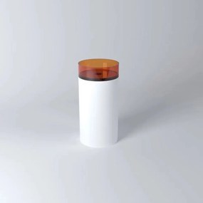 Lavoar freestanding Rune Mond rotund 45 cm rasina transparenta - portocaliu
