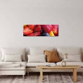 Tablou cu fructe (cu ceas) (90x30 cm)