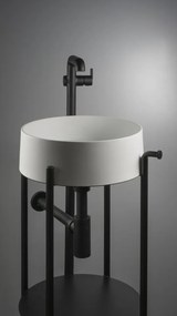 🚰 Baterie chiuvetă freestanding SILIA, finisaj nero – Cod BQS_N2KK