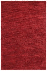 Covor Shaggy Kartal rosu, 160/230 cm, lana naturala