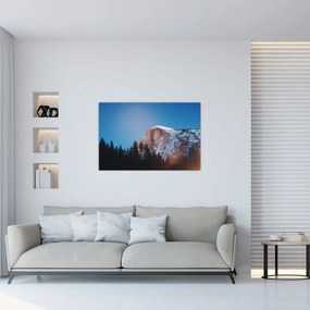 Tablou - Crestele munților noaptea (90x60 cm)