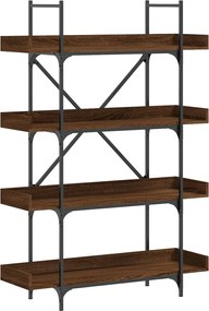 vidaXL Bibliotecă cu 4 niveluri, stejar maro, 100x33x145,5 cm, lemn