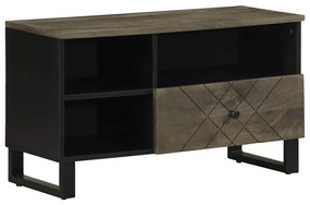 vidaXL Dulap TV, negru, 80x33x46 cm, lemn masiv de mango