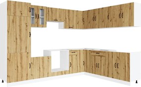 vidaXL Set dulap de bucătărie 14 piese „Kalmar” stejar artizanal lemn