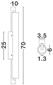 Aplica LED de perete design modern GLOVIA